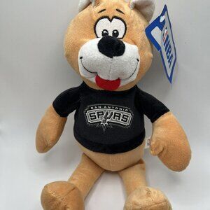 San Antonio Spurs 13” Teddy Bear Plush 2015 Black Shirt NBA Basketball NWT